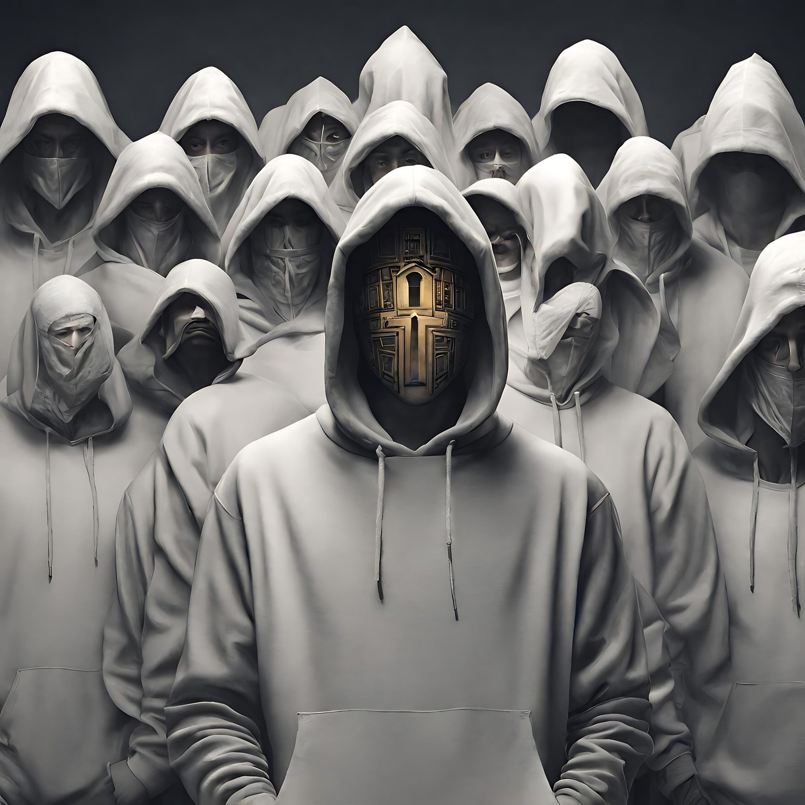 society of conformism, designed by cybermediateinment, background for articles about soocial media society disrutpion