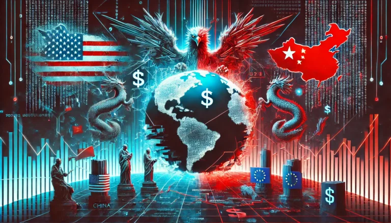 chinausa - global trade war - europe eurasia design by cybermediateinment