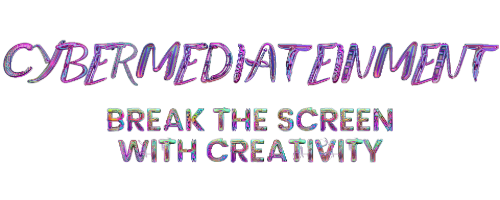 CYBERMEDIATIENMENT LOGO 2025 - GLITCH DESING FOR CONSCIOUS BRANDING