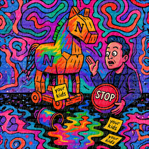 Benevolent Tyrant and the digital Democracy – poster