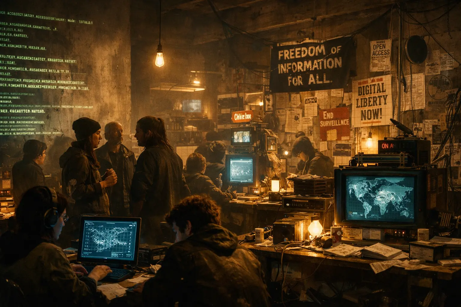 Internet utopia and freedom — frontier imagery and the digital fence