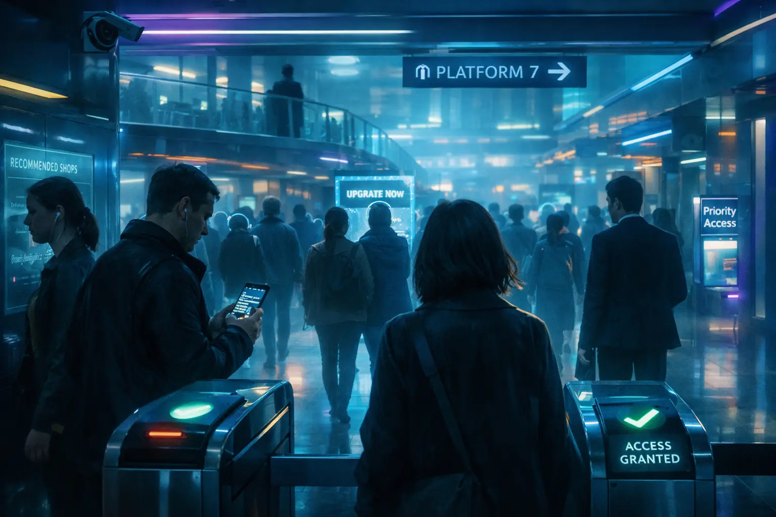 Digital service act - Interfaccia di una piattaforma digitale con flusso algoritmico di contenuti