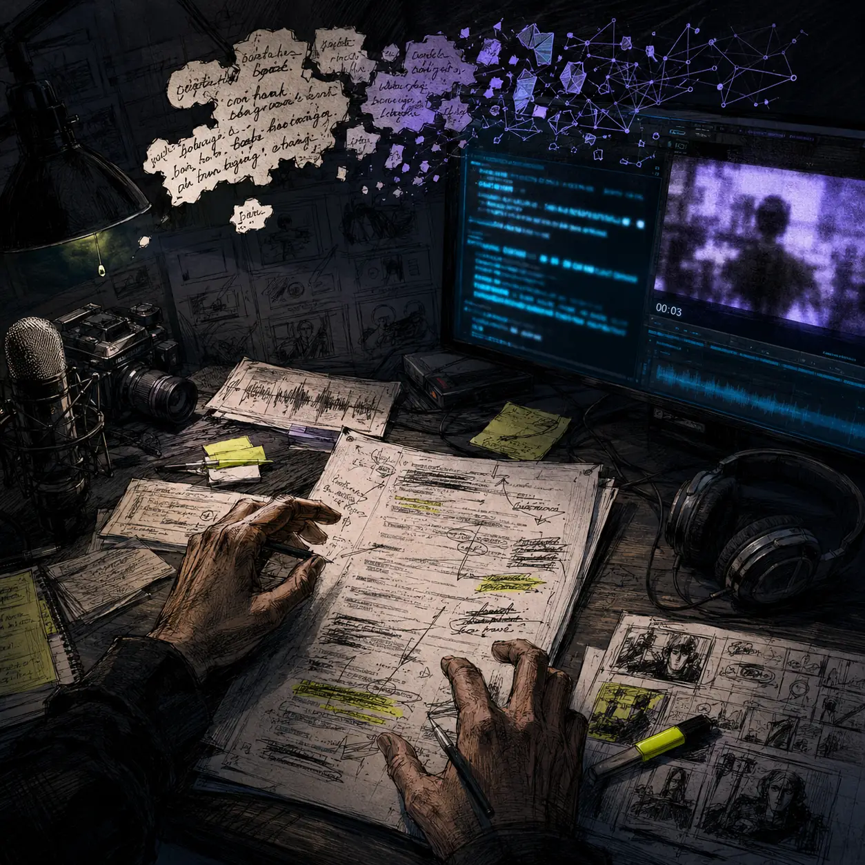 Scriptwriting for video: the retention curve and the attention drop in the first seconds